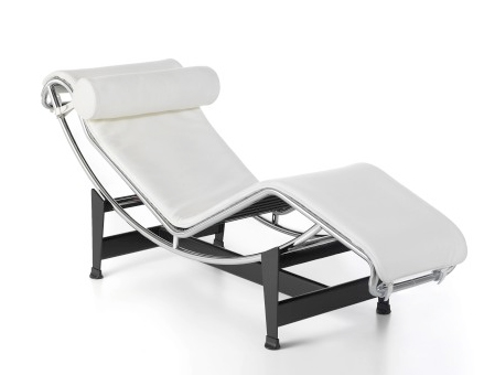 Chaise longue blanche de Le Corbusier