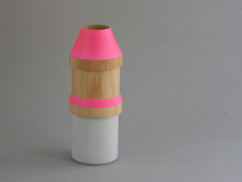 Vase ADONDE, rose fluo