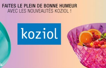 Code Promo sur les nouveautés Koziol chez Made in design